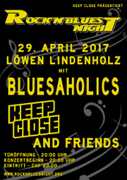 Flyer für Gig vom 29.04.2017